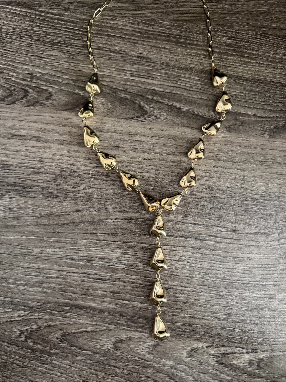 Gold Drop Y-Style Women's Necklace